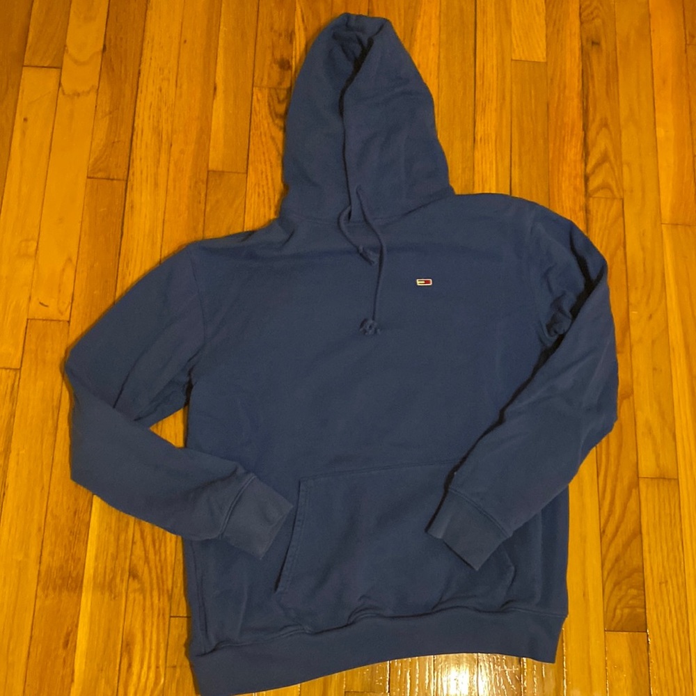 Blue hoodie
